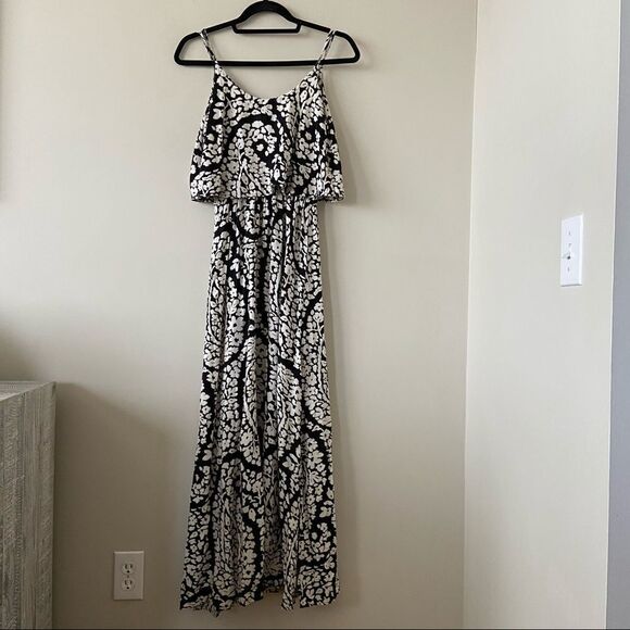 LUCKY Brand -Floral Side Slit Maxi Dress - Picture 1 of 10